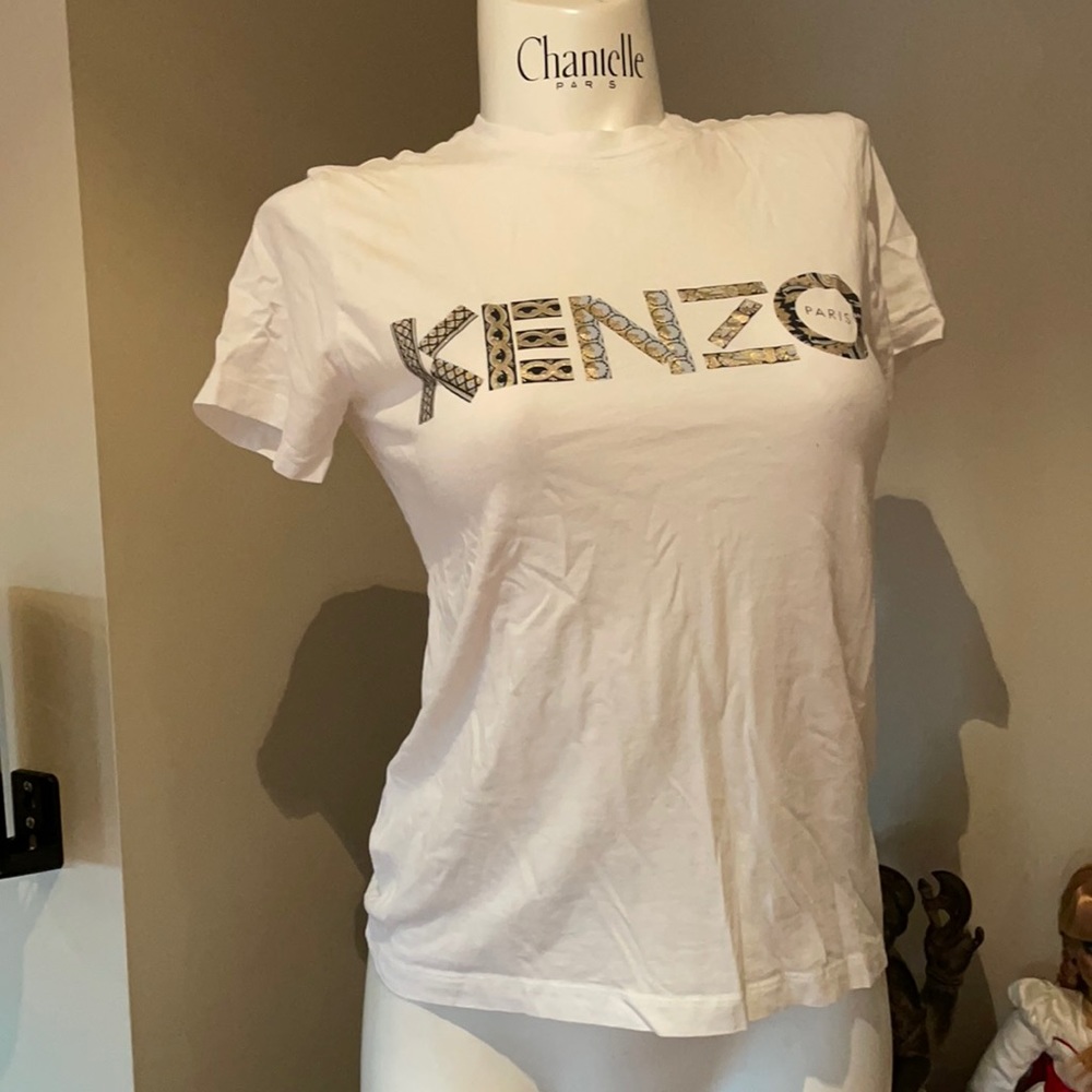 KENZO M WHITE TEE AUTHENTIC LOGO